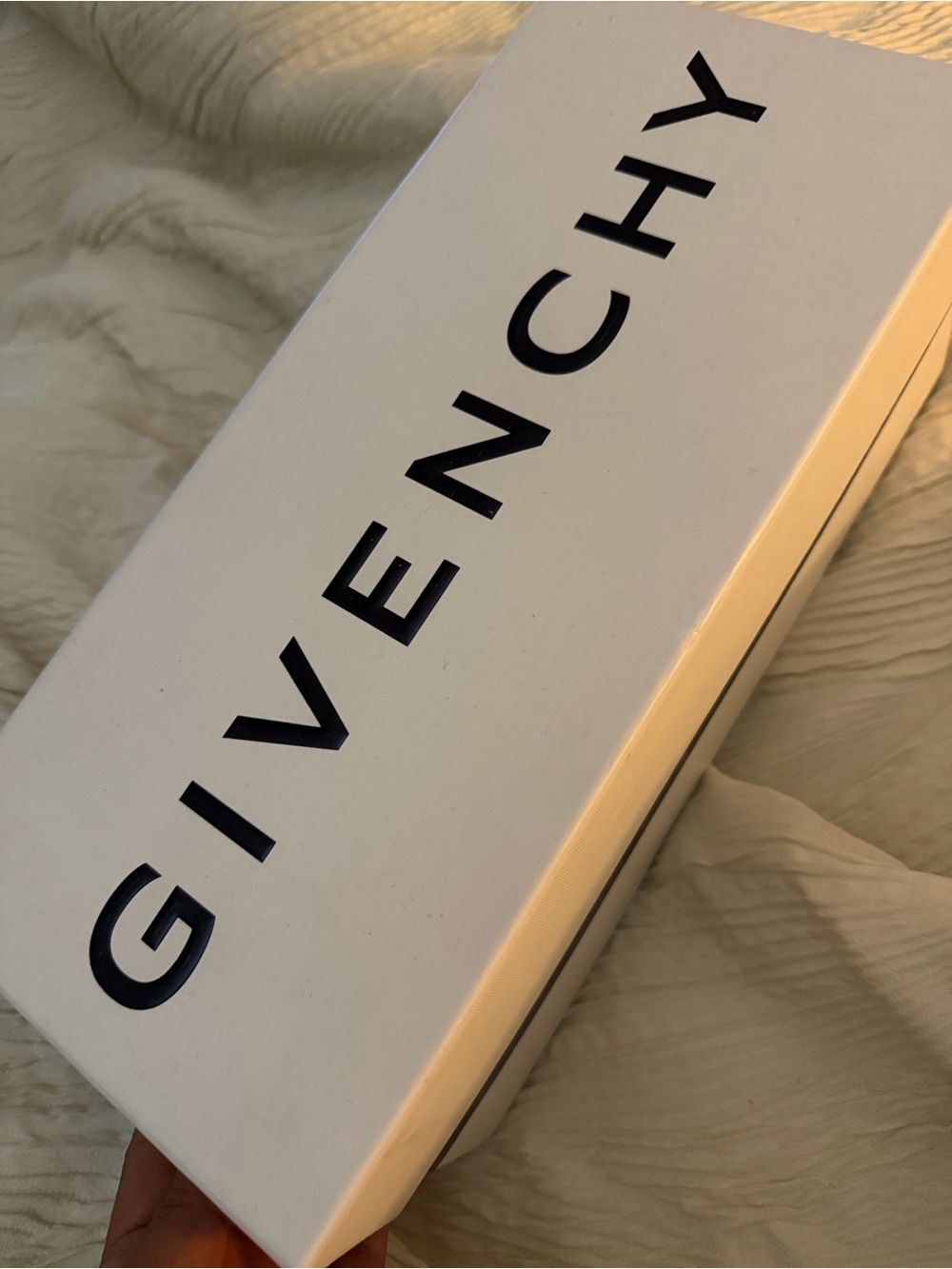 Givenchy Black and White Slide Sandals Box